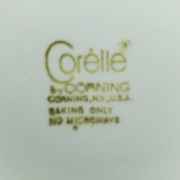 Corelle Batik Creamer & Open Sugar Bowl Corning Brown Floral Sugar Bowl Creamer - Picture 5 of 7